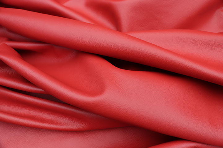 Picture of Lipstick nappa leather for upholstery showing smooth grain