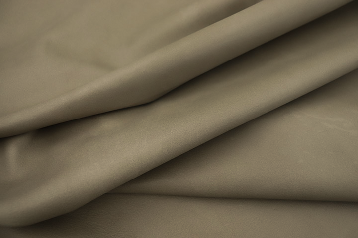 Close up of multitone fawn full grain upholstery leather 