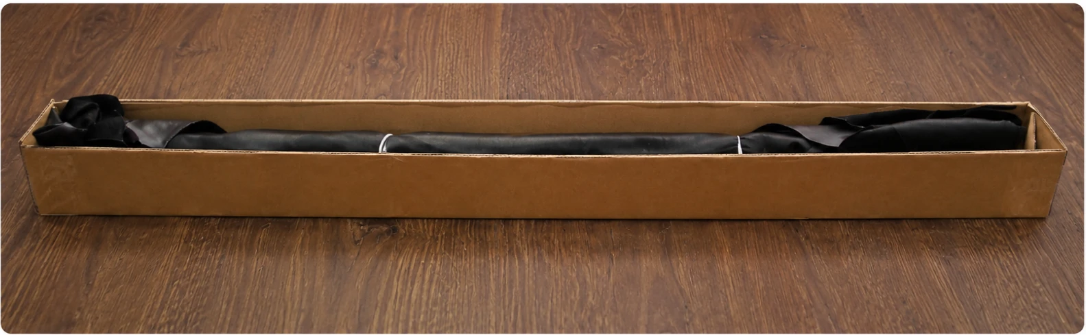 Whole hide - Full Length on tube. Box length 86”.