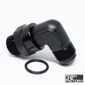 ORB Swivel to AN Adapter - 90 Degree - 08 ORB - 06 AN | Adapters - ORB | Paddock Performance ORB Swivel to AN Adapter - 90 Degree - 08 ORB - 06 AN | Adapters - ORB | Paddock Performance