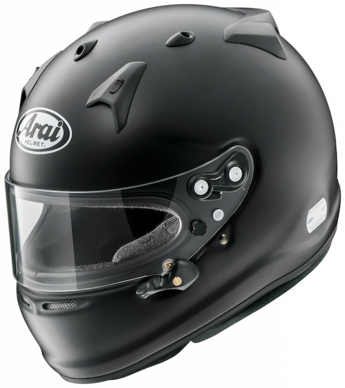 Arai GP-7 Black Frost Large Racing Helmet (ARA-GP-7-BL)