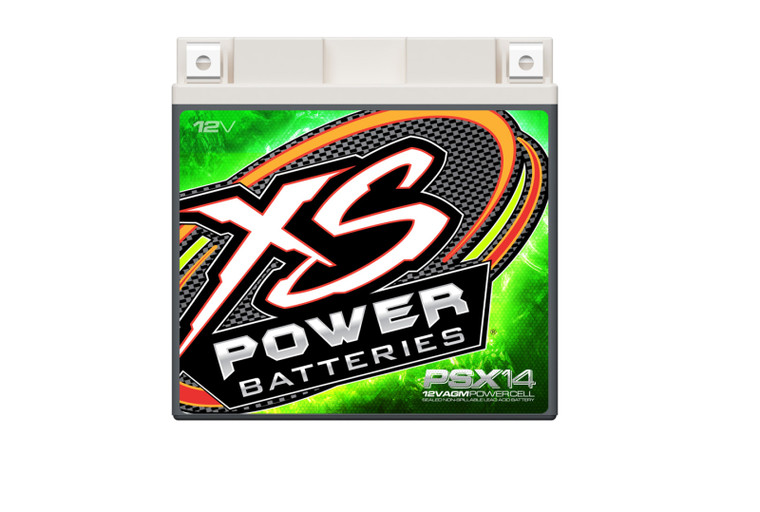 XS Power Batteries 12V AGM Powersports Series Batteries - M6 Terminal Bolts Included 800 Max Amps (XSP-PSX14)