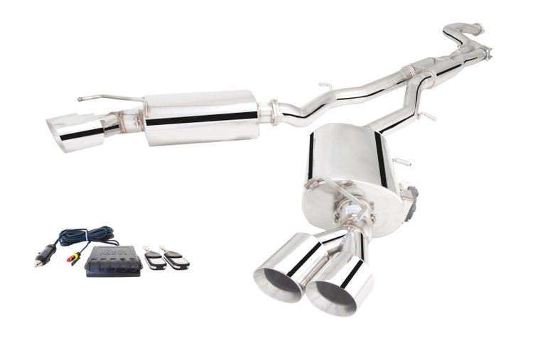 XForce Cheverolet Camaro LTG 4CYL Turbo 2016- 3" Stainless Steel Cat Back System with Dual Varex Mufflers (XFO-ES-CC17-VMK-CBS)