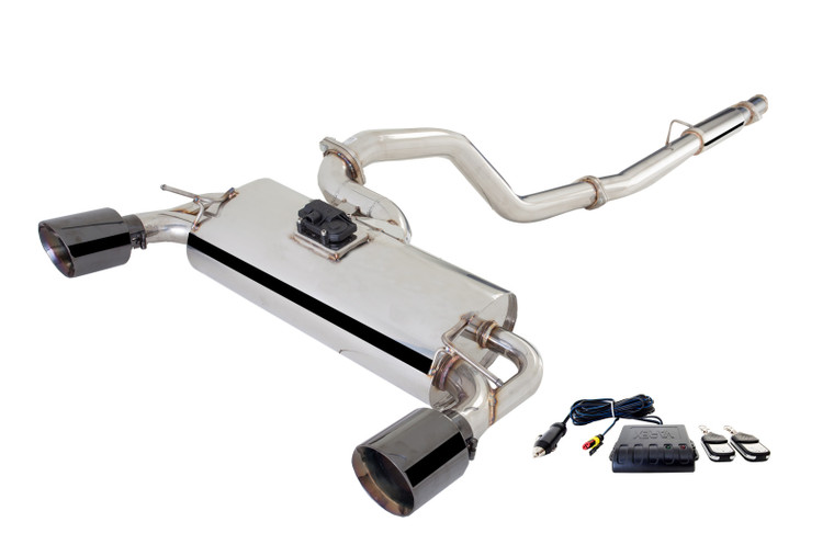 XForce Ford Focus RS AWD Turbo 2016- Stainless Steel 3" Cat Back System with Varex Rear Muffler and Smartbox Controller (XFO-ES-FRS16-VMKSB-CBS)