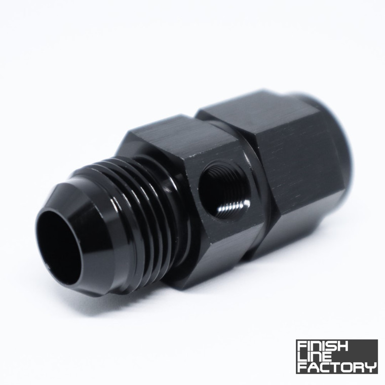 AN Female to AN Male with 1/8" NPT Port Adapter - 06 AN