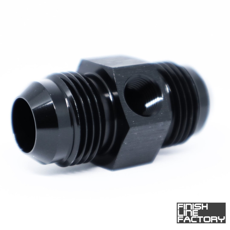 AN Male Union with 1/8" NPT Port Adapter - Straight - 06 AN | Adapters - AN | Paddock Performance
