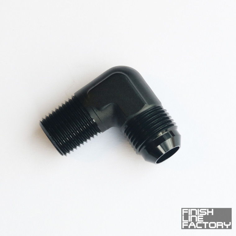 AN to NPT Adapter - 90 Degree - 03 AN - 1/8" NPT