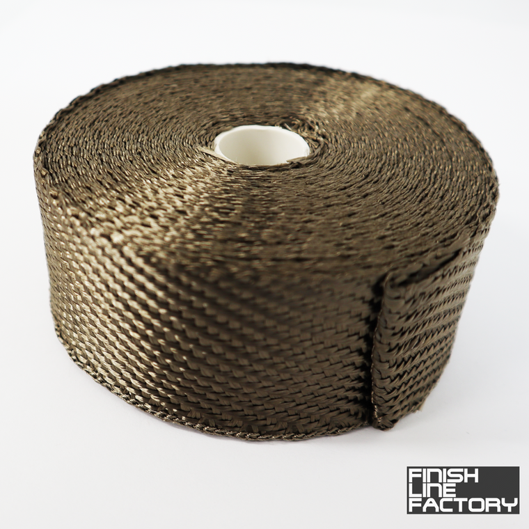High Heat Exhaust Wrap - 2 inch wide - 15 foot length | Heat Protection | Paddock Performance