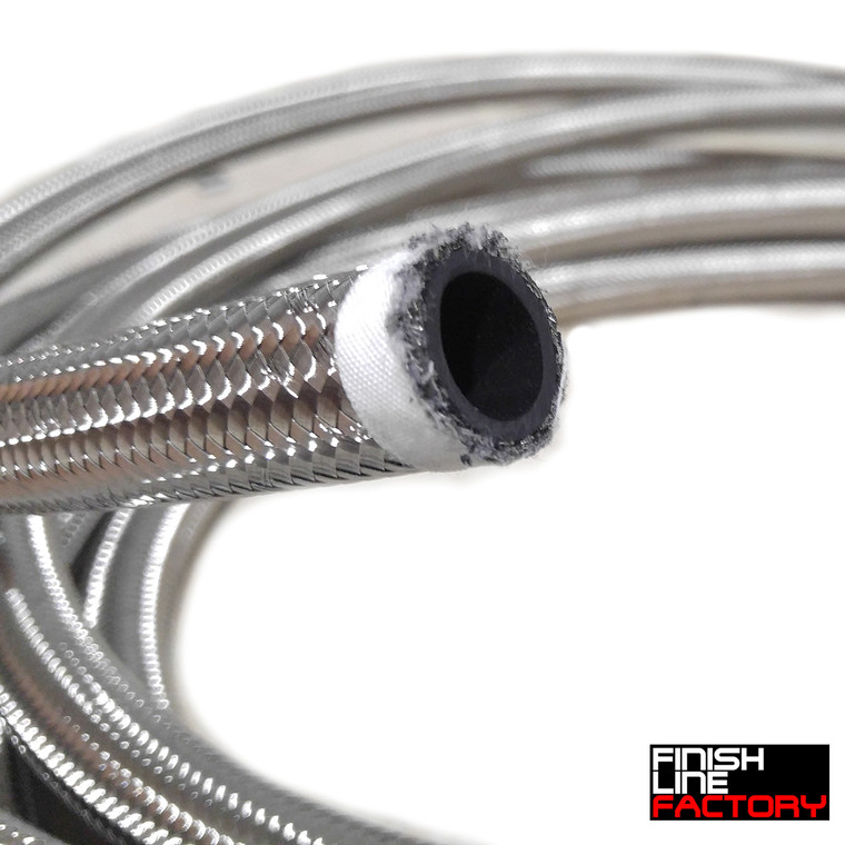 Stainless Steel Braided Hose (01 Foot Roll) - 20 AN - 1-1/8" ID - 1-13/32" OD