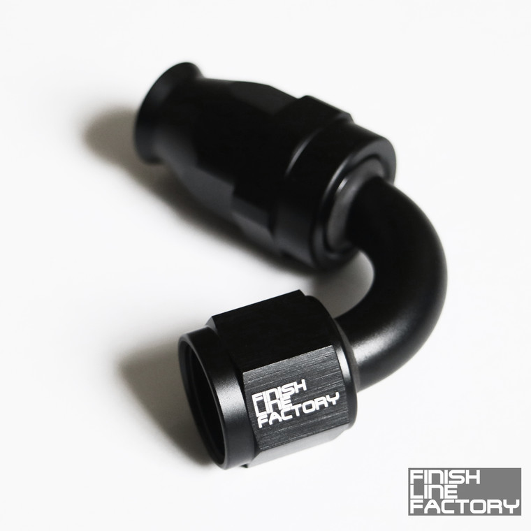 PTFE Hose End - 120 Degree AN - 04 AN | PTFE Hose Ends | Paddock Performance