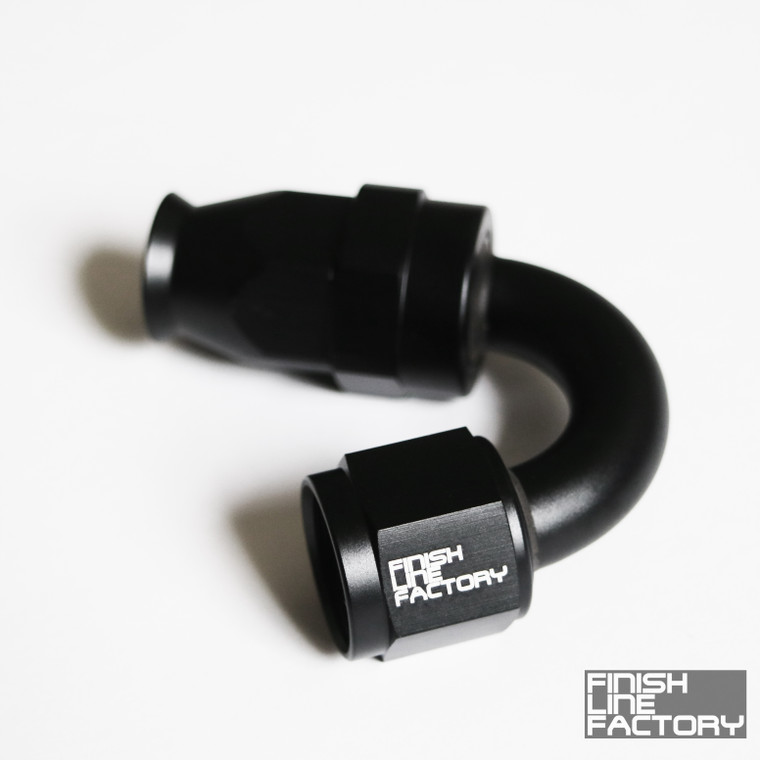PTFE Hose End - 150 Degree AN - 08 AN | PTFE Hose Ends | Paddock Performance