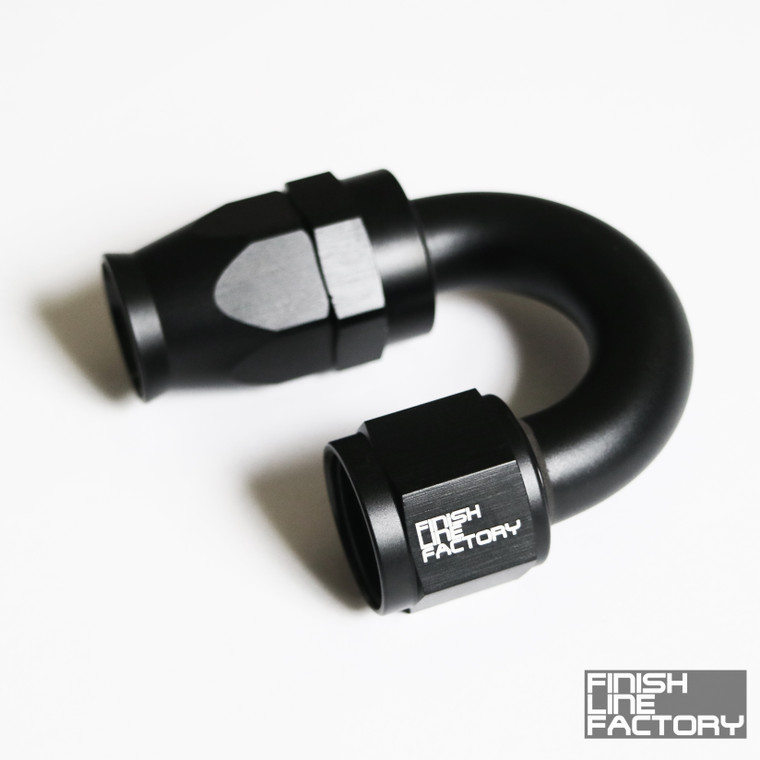 PTFE Hose End - 180 Degree AN - 04 AN | PTFE Hose Ends | Paddock Performance