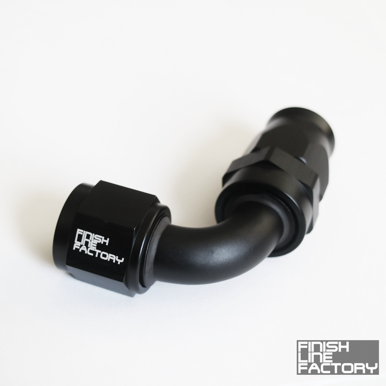 PTFE Hose End - 90 Degree AN - 12 AN | PTFE Hose Ends | Paddock Performance