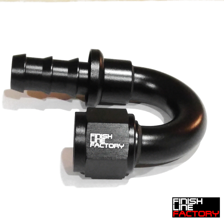 180 Degree Push Lock Hose End - 08 AN