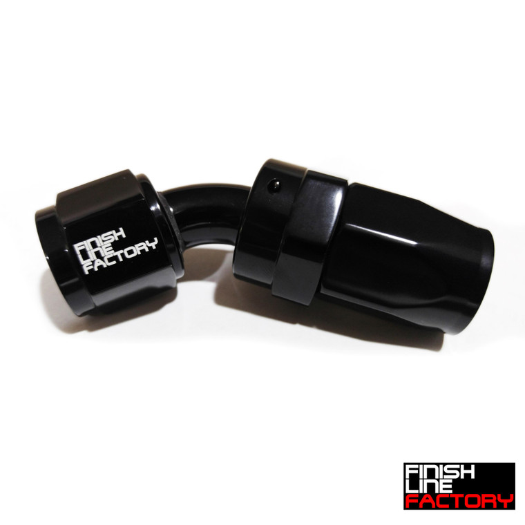 45 Degree Swivel Hose End - 06 AN | Swivel Hose Ends | Paddock Performance