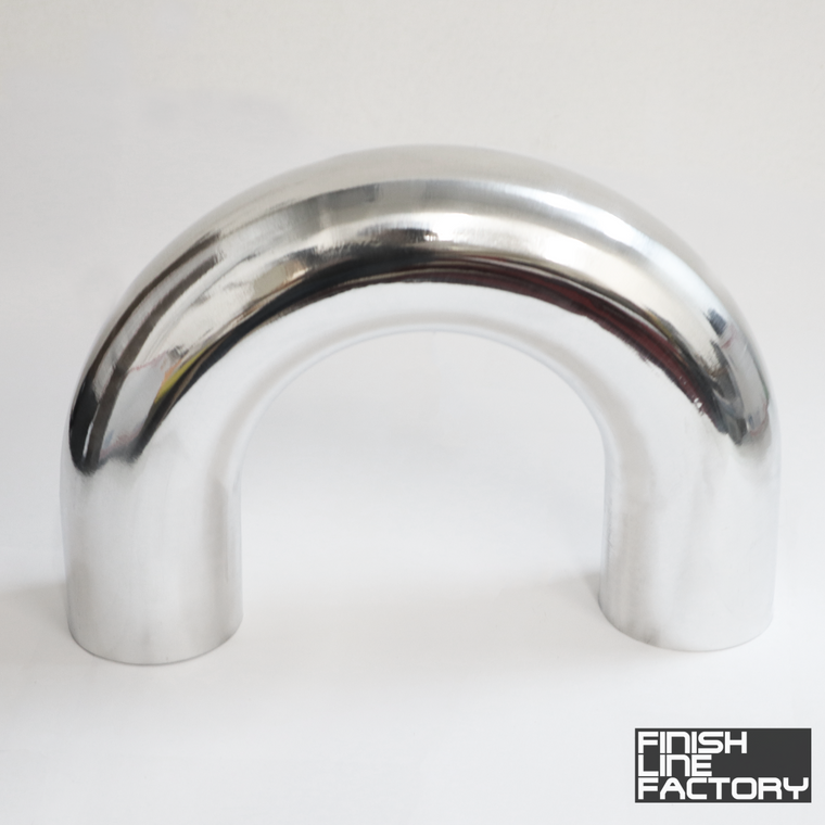 Aluminum Pipe - 180 Degree - 18 inch length - 3.00 inch dia. | Tubing - Aluminum | Paddock Performance