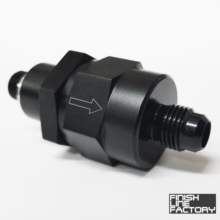 AN to Metric Check Valve - 08 AN - M12x1.5 | Valves | Paddock Performance