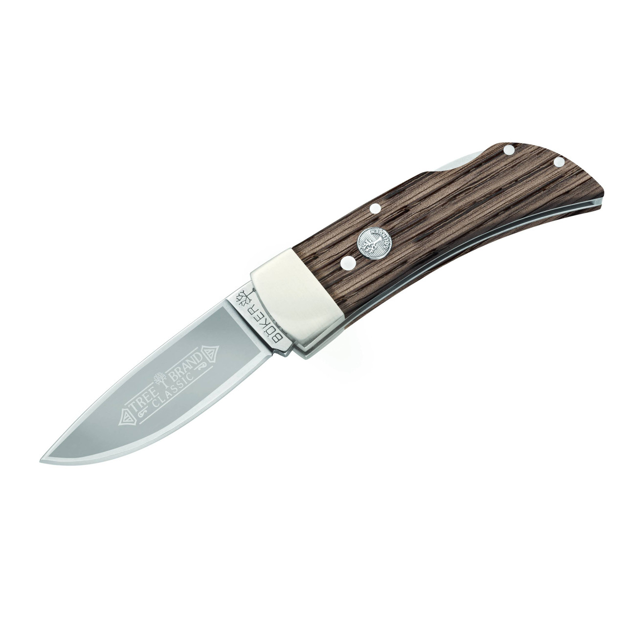 BOKER KNIVES Oak Series Gents Steel Blade Oak Wood Folding Knife