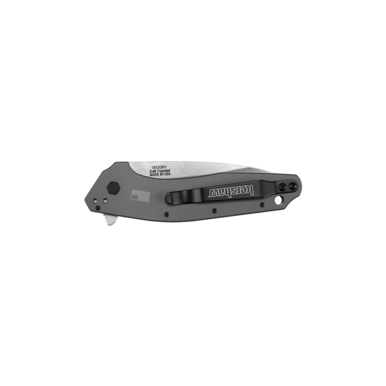 Kershaw Dividend Folding Knife Gray Aluminum Handle Composite