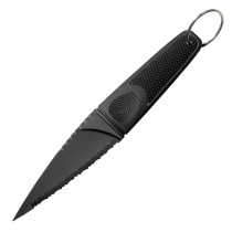 COLD STEEL Black Serrated Dagger Fixed Blade Knife