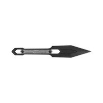 KERSHAW Inverse 2.6in Black Spear Point Gray Polymer Handle Fixed Blade Knife (1397)
