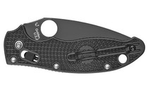 SPYDERCO Manix 2 Lightweight 3.4in Black Drop Point Black FRN Handle Folding Knife (C101PBBK2)