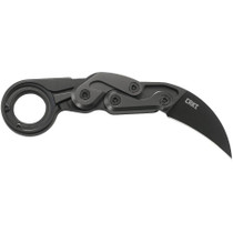 CRKT Provoke First Responder 2.41in Black Hawkbill Black Aluminum Handle with Sheath Folding Knife (4042)