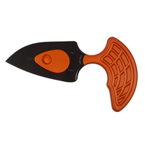 HERETIC KNIVES Sleight Modular Push Dagger Stonewash Orange Handle with Sheath Fixed Blade Knife