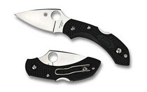 SPYDERCO Dragonfly 2 2.25in Satin Drop Point Black FRN Handle Folding Knife (C28PBK2)