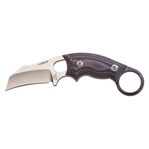 HOGUE EXF03 Stonewash Hawkbill Purple G10 Folding Knife