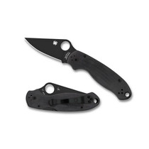 SPYDERCO Para Black Clip Point G10 Folding Knife