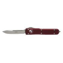 MICROTECH Ultratech Stonewash Drop Point Merlot Automatic Out the Front Knife