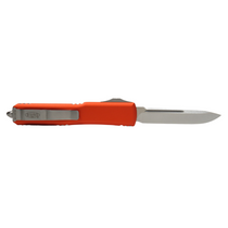 MICROTECH Ultratech Stonewash Orange Automatic Out the Front Knife