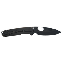 MKT Infraction 3.6in Black Drop Point Black Titanium Handle Manual Folding Blade Knife