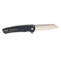 PROTECH Malibu Stonewash Reverse Tanto Black Aluminum Handle Folding Knife