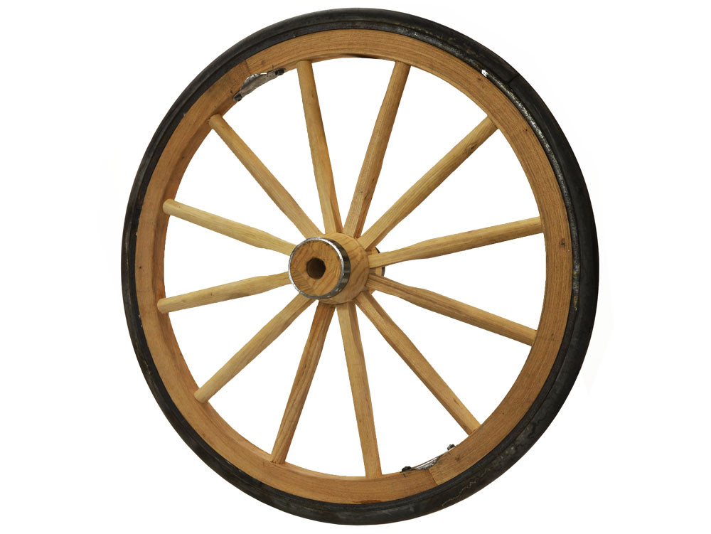Wood Vending Cart Wheels 24" 28"