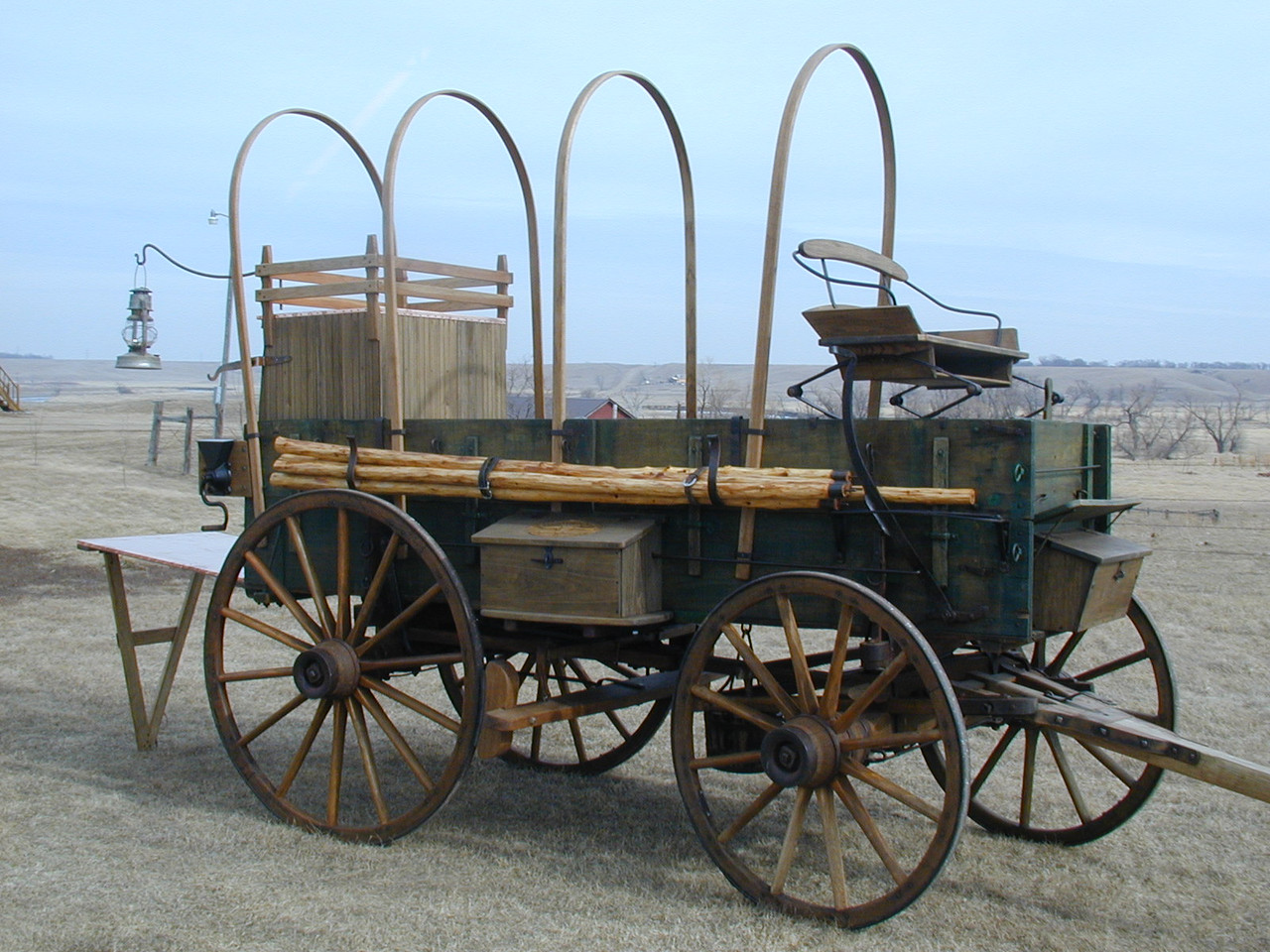 Antique Chuck Wagon Coffee Pot - Hansen Wheel and Wagon Shop