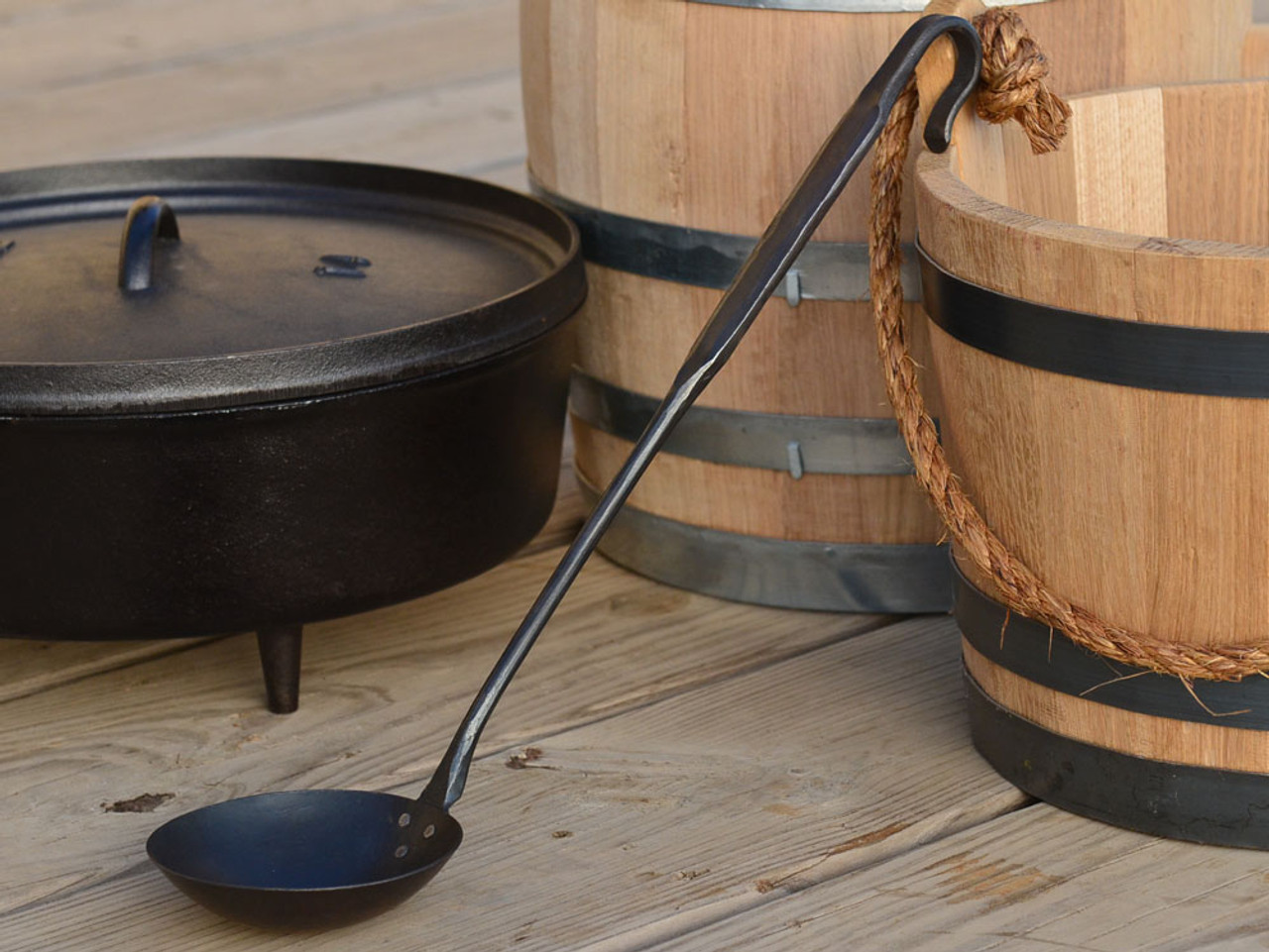 Hand Forged Camp Set With Frypan, Spider, Trivet and Gridiron 