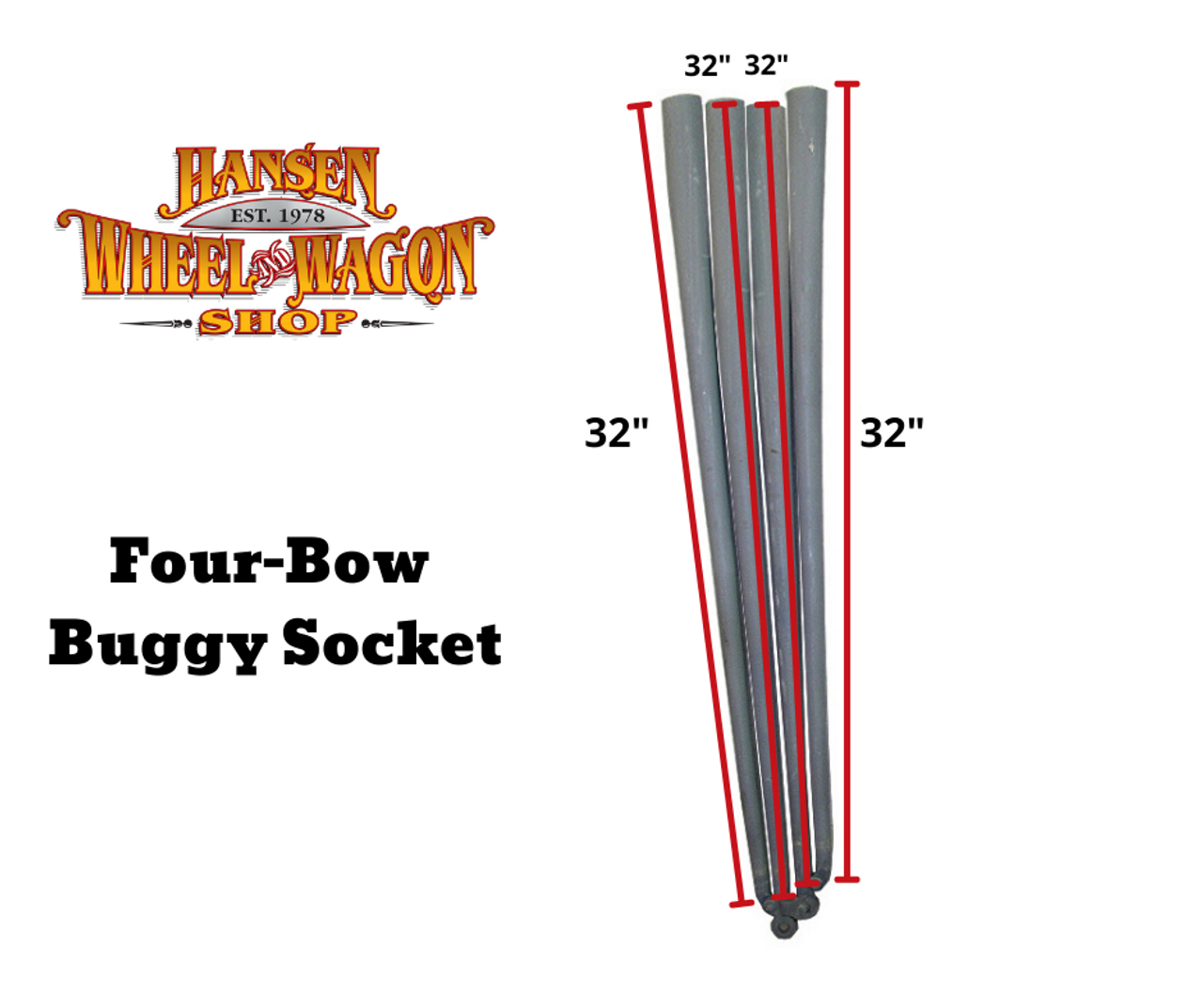 Four-Bow Buggy Top Hardware