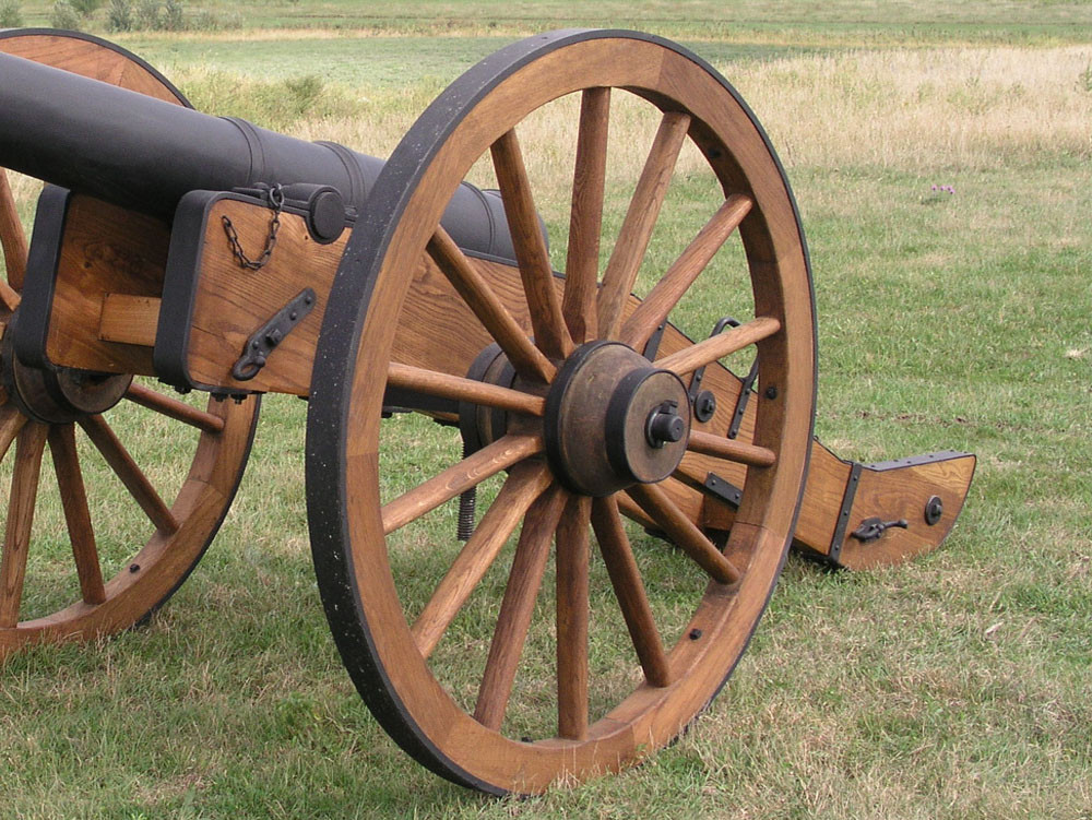 57" Civil War Cannon WheelCustom Order Hansen Wheel and Wagon Shop