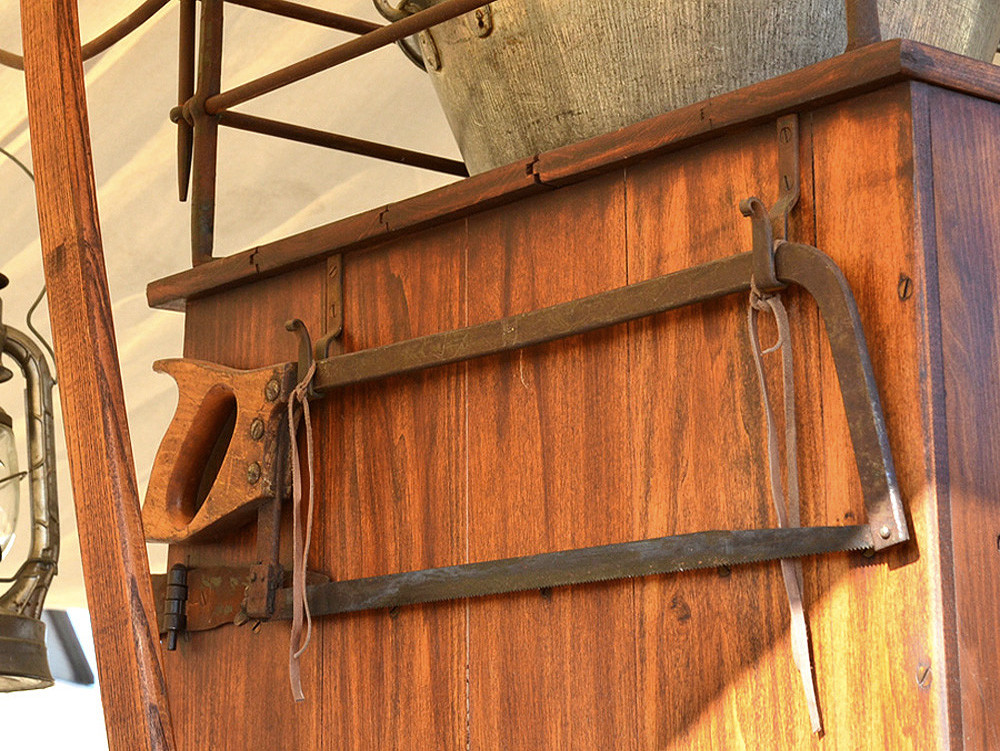Antique Meat Saw with Hand Hangers Hansen Wheel and Wagon Shop