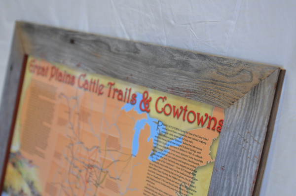 Great Plains Cattle Trails and Cowtowns Poster