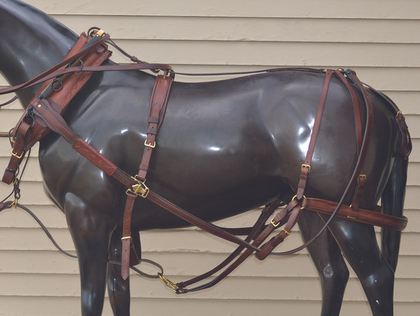 1880's Style Team Harness with Wood Hames