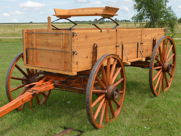Rustic Western Display Wagon