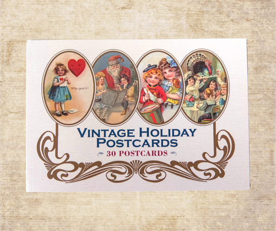 Vintage Holiday Postcard Book