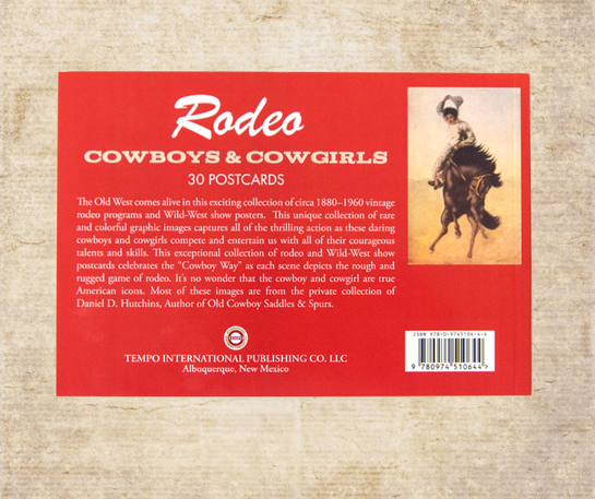 Rodeo Cowboys & Cowgirls Postcard Book