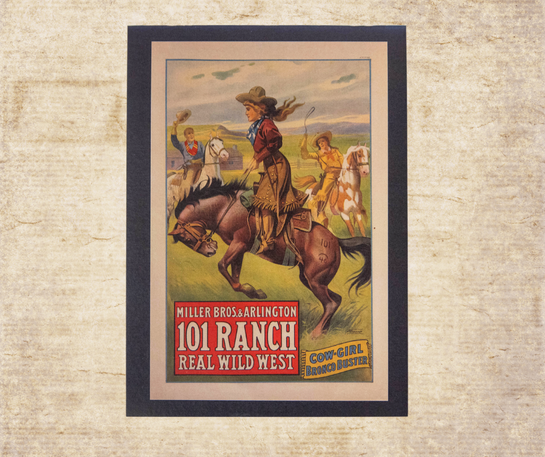 Rodeo Cowboys & Cowgirls Postcard Book