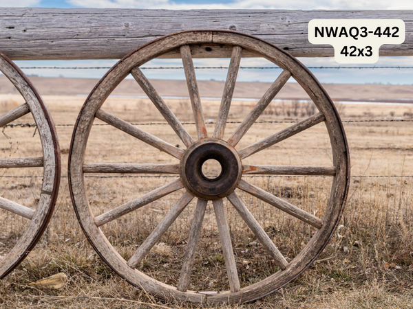 Antique Wagon Wheels - 3" Wide x 36" & 42"