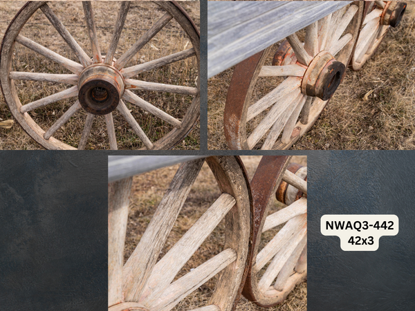Antique Wagon Wheels - 3" Wide x 36" & 42"