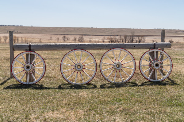 Painted Antique Wheels - 3" Wide Tire X 36" & 40"